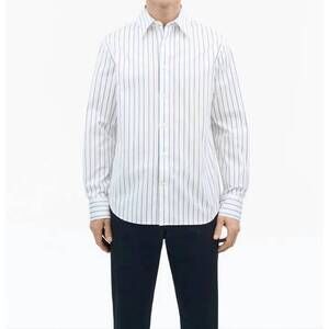 NEW TIGER OF SWEDEN formal striped bennett shirt in white